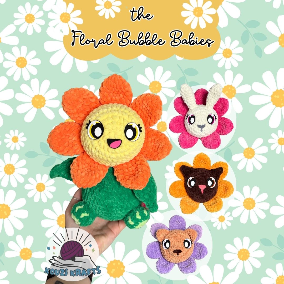 Floral Bubble Babies Crochet Pattern DIGITAL DOWNLOAD