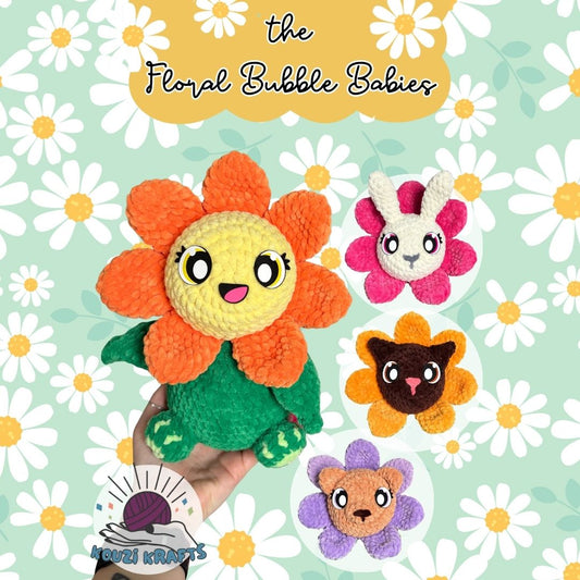 Floral Bubble Babies Crochet Pattern DIGITAL DOWNLOAD
