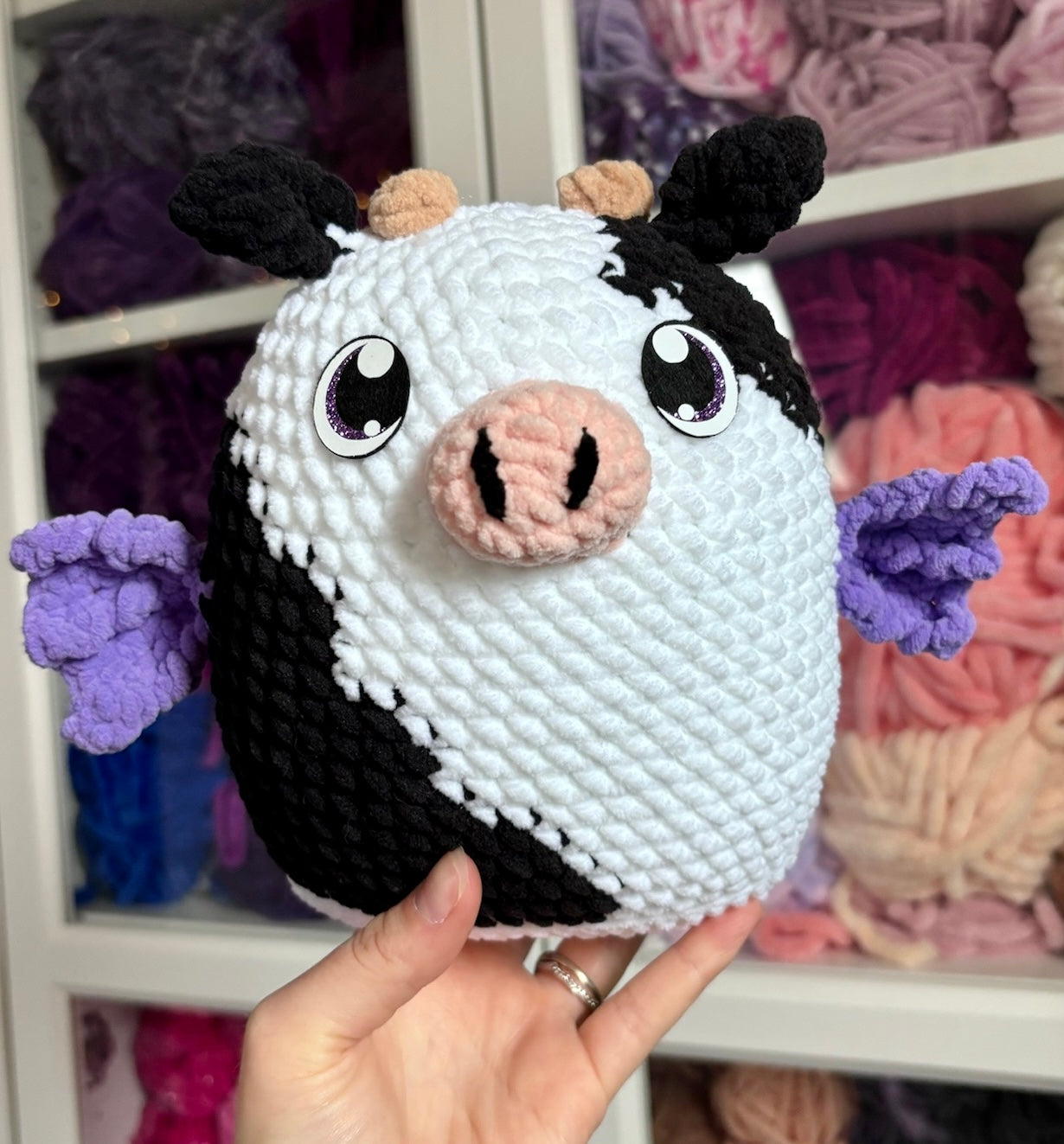 BUNDLE Bridget the Bat AND Cora the Cow Crochet Patterns DIGITAL DOWNLOAD