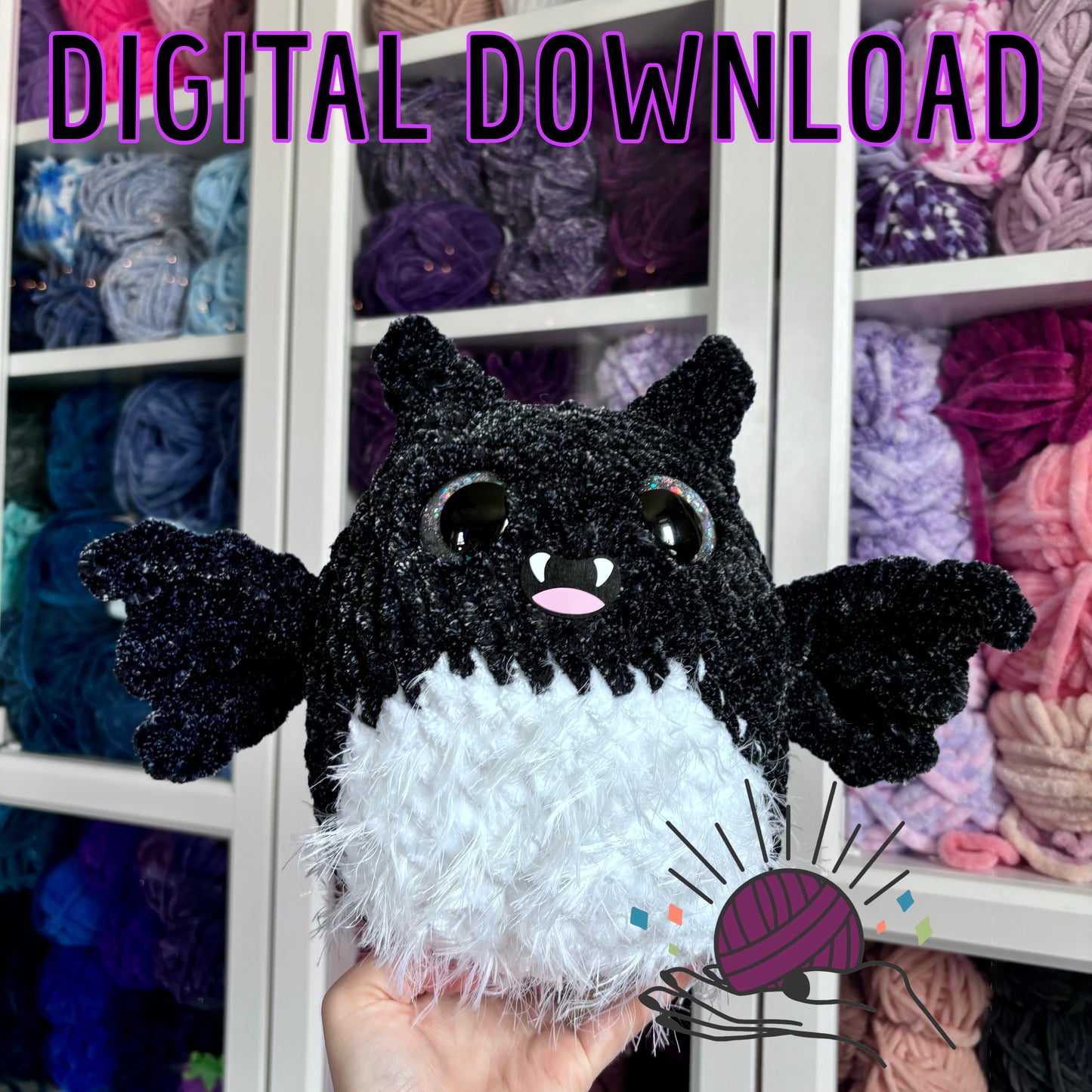 Bridget the Bat Crochet Pattern DIGITAL DOWNLOAD