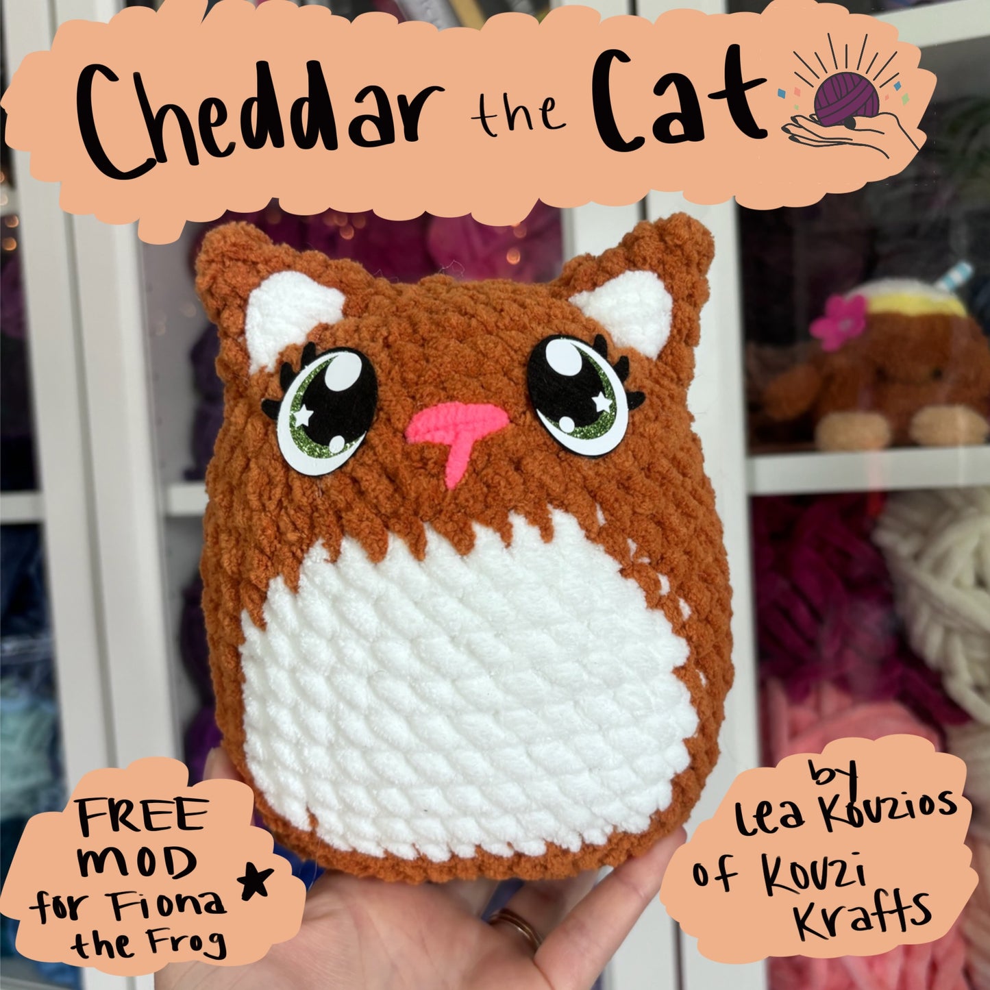 Cheddar the Cat MODIFICATION Crochet Pattern DIGITAL DOWNLOAD