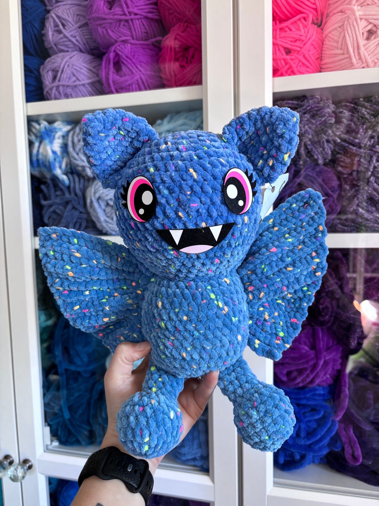 Blue Confetti Bat