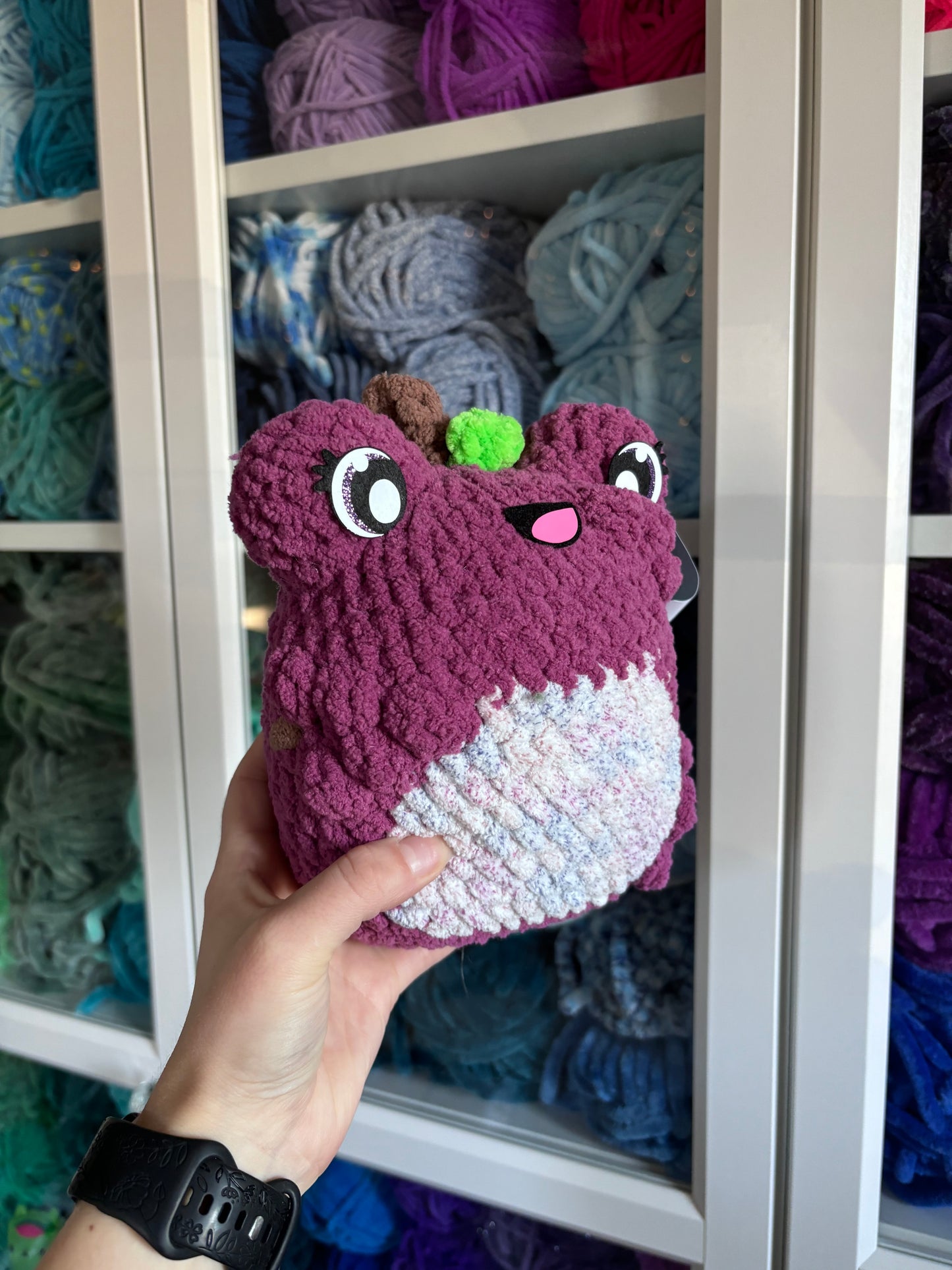 Grape Fiona the Frog - blanket