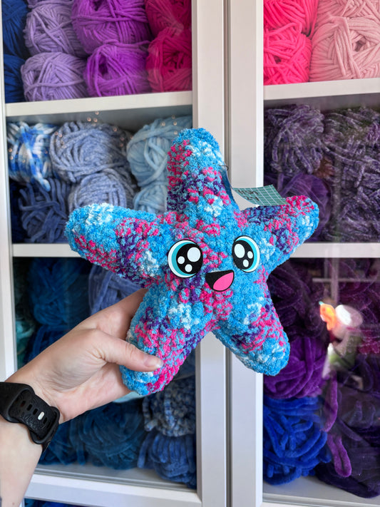 Pink and Blue Starfish - blanket