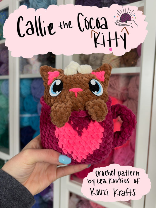 Callie the Cocoa Kitty Crochet Pattern DIGITAL DOWNLOAD