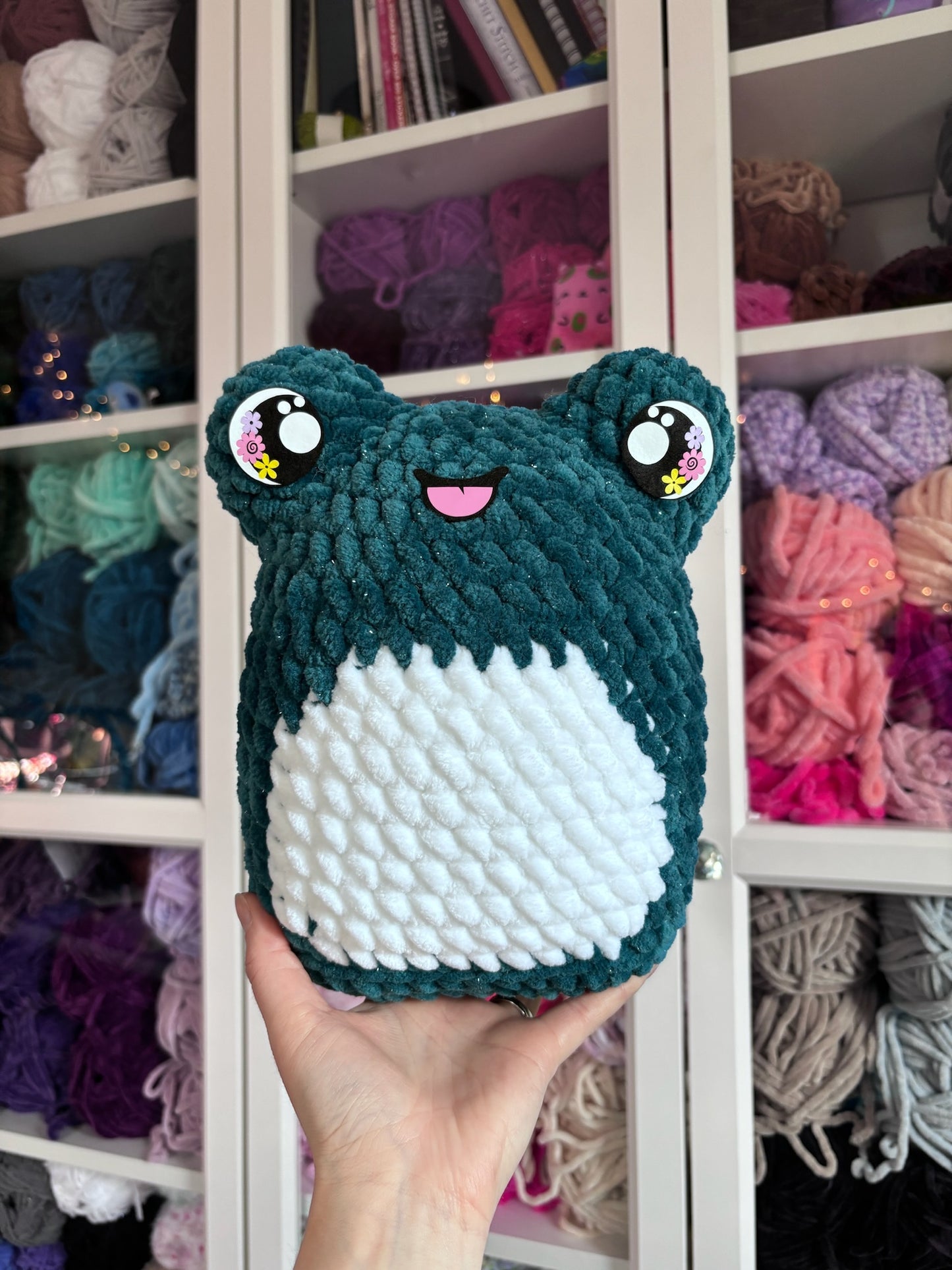 Fiona the Frog Crochet Pattern DIGITAL DOWNLOAD