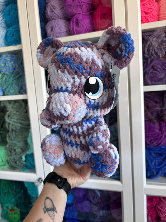 Multi-Colored Blue Hippo