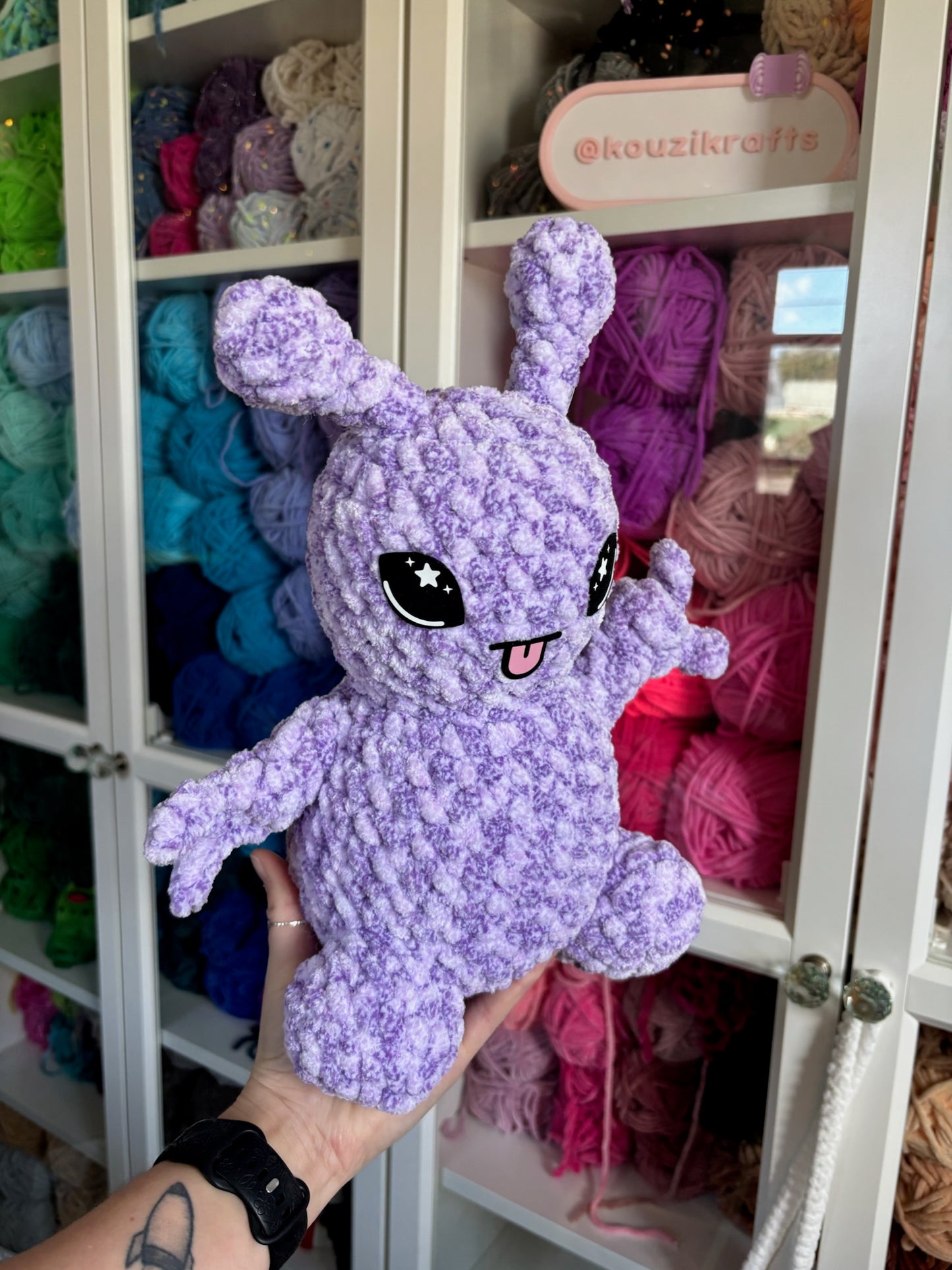 Peace Sign Alien Purple
