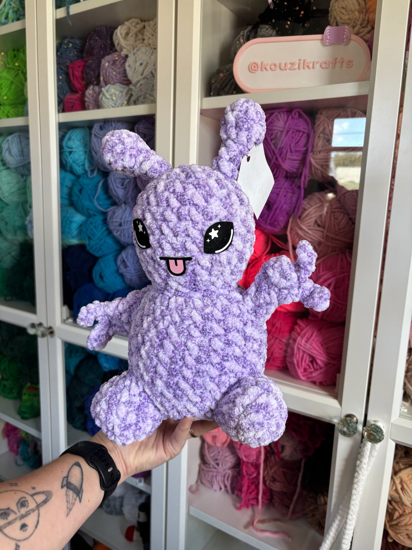Peace Sign Alien Purple